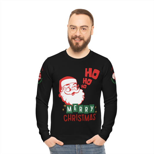 "Ho Ho Ho" Ugly Christmas Sweater - Lightweight