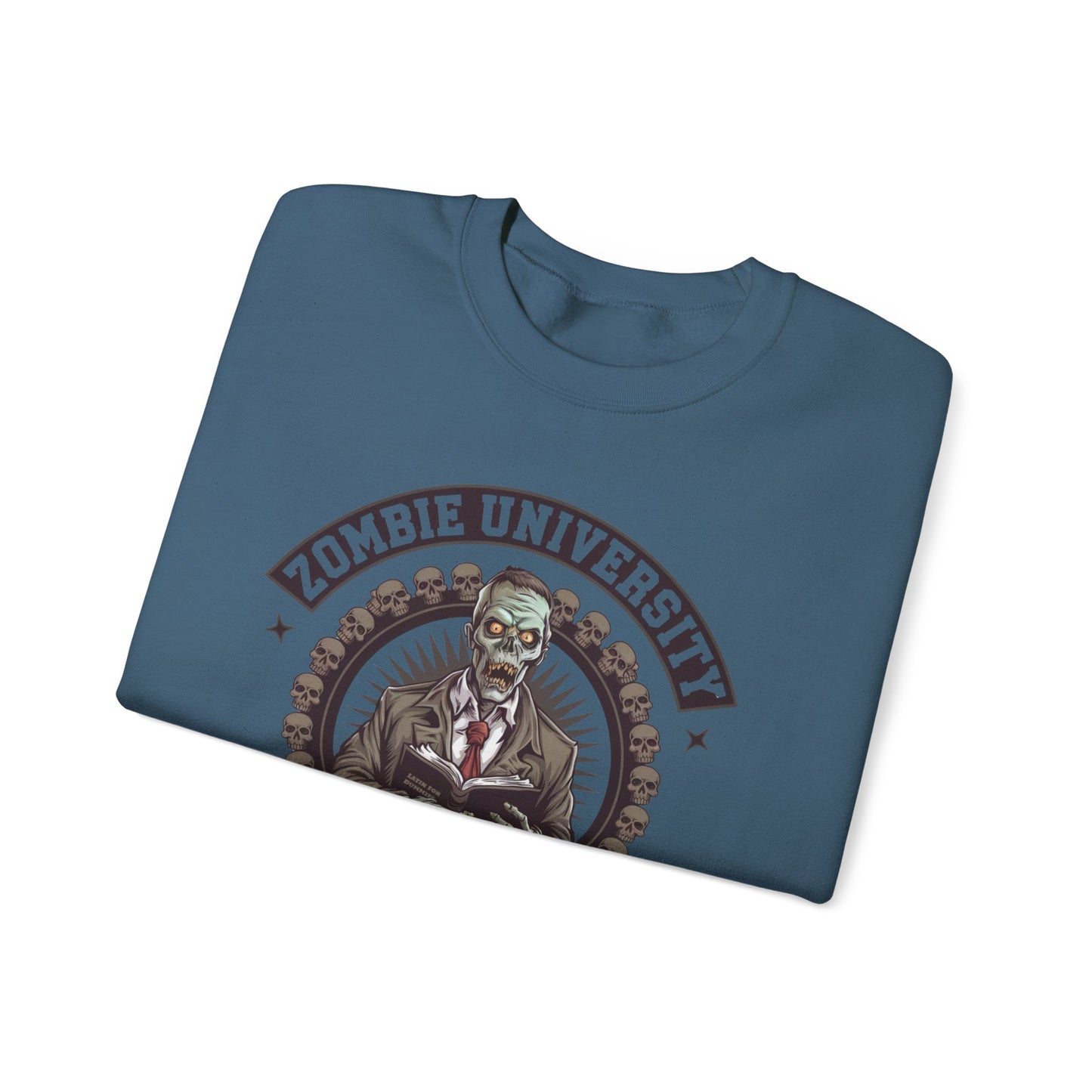 " Zombie University, Dead Language Professor" Sweatshirt