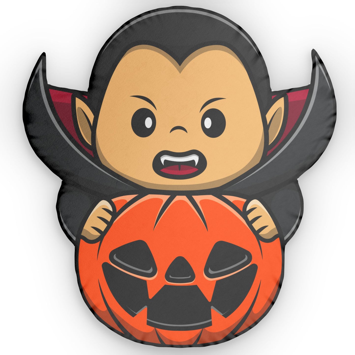 Baby Dracula with his Pumpkin - Pillow