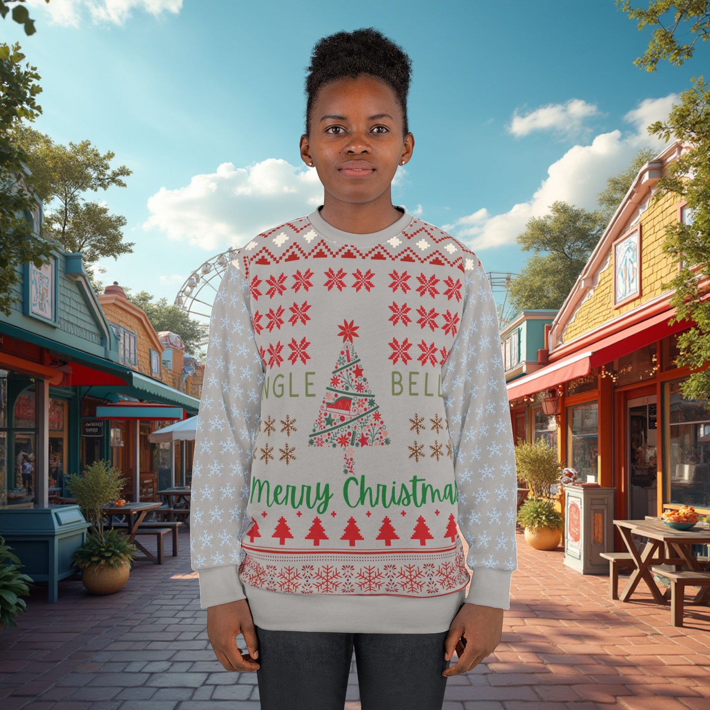 "Jungle Bells"  Ugly Christmas Unisex Sweater