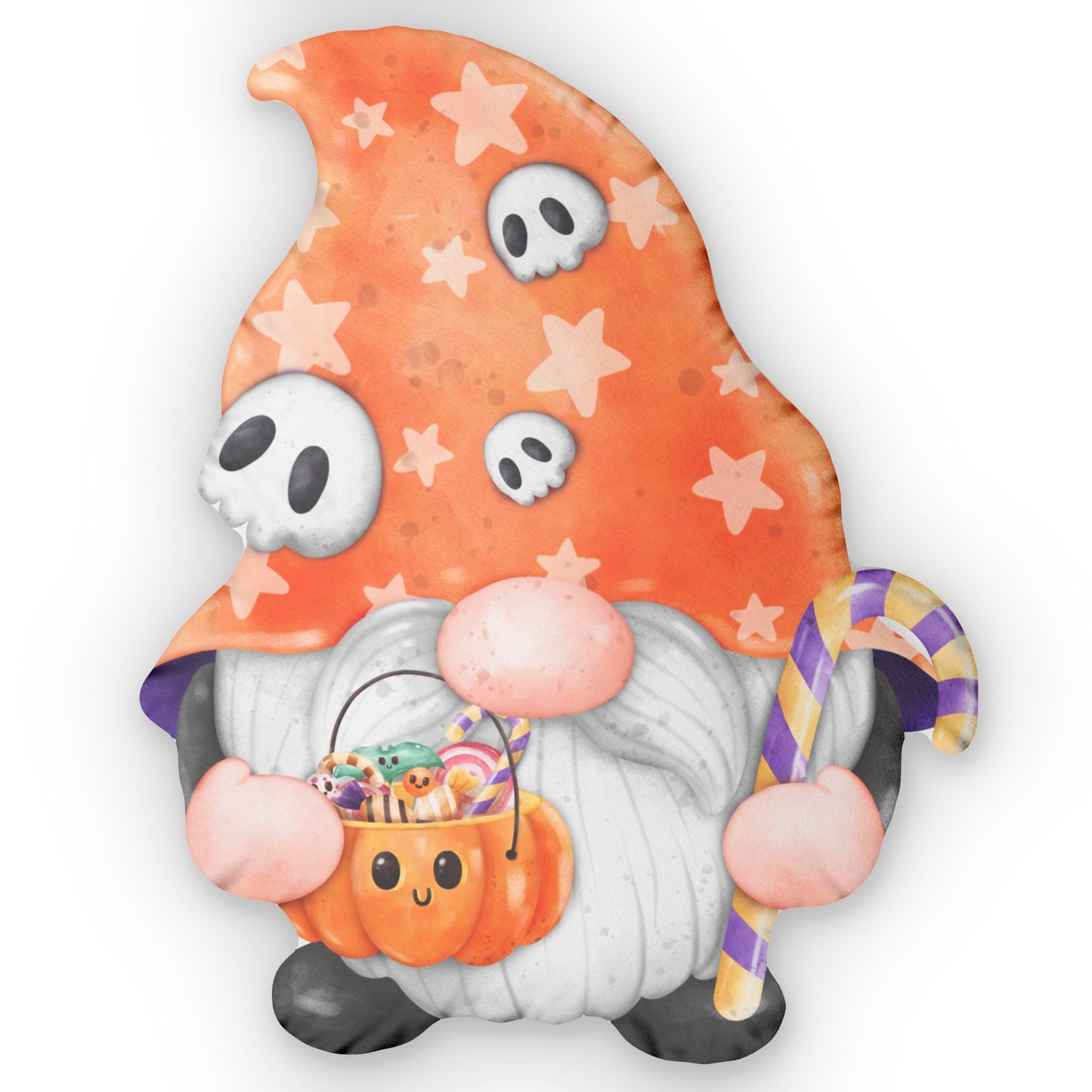 Gnome Trick Or Treater Pillow