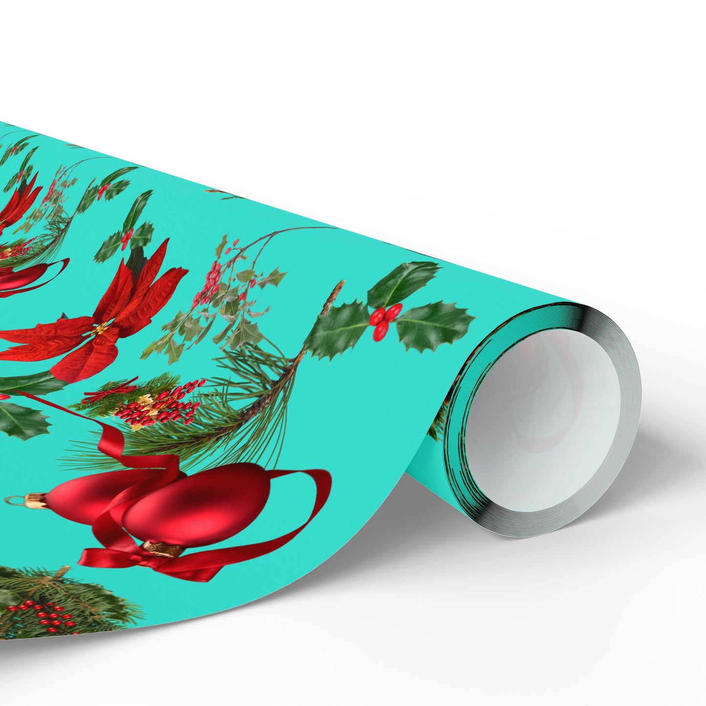 Merry Christmas Turquoise Wrapping Papers