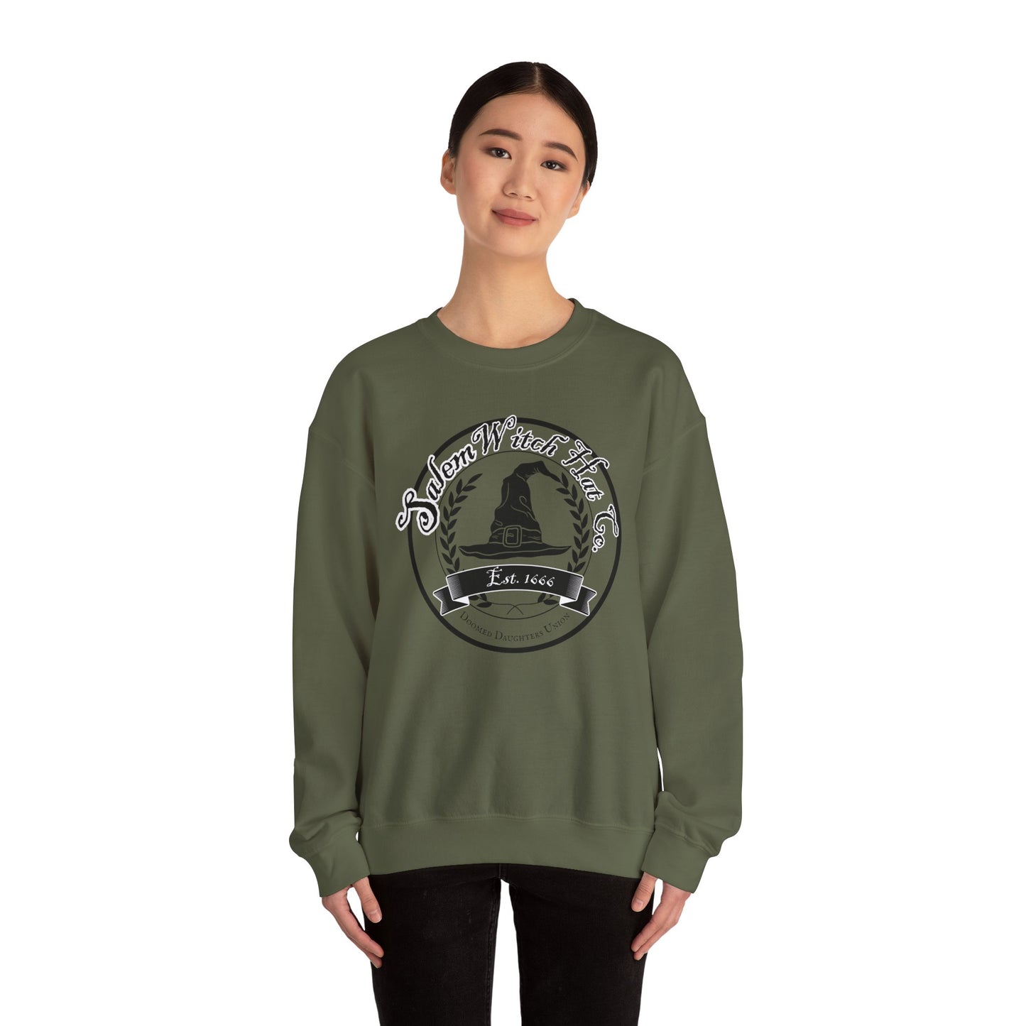 "Salem Witch Hat Co. Doomed Daughters Union" Sweatshirt