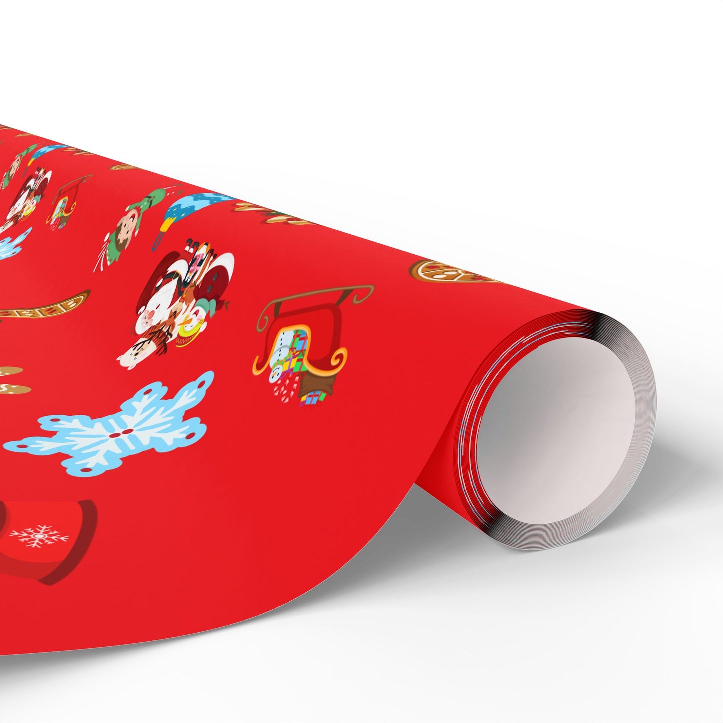 Traditional Red Merry Christmas Wrapping Paper