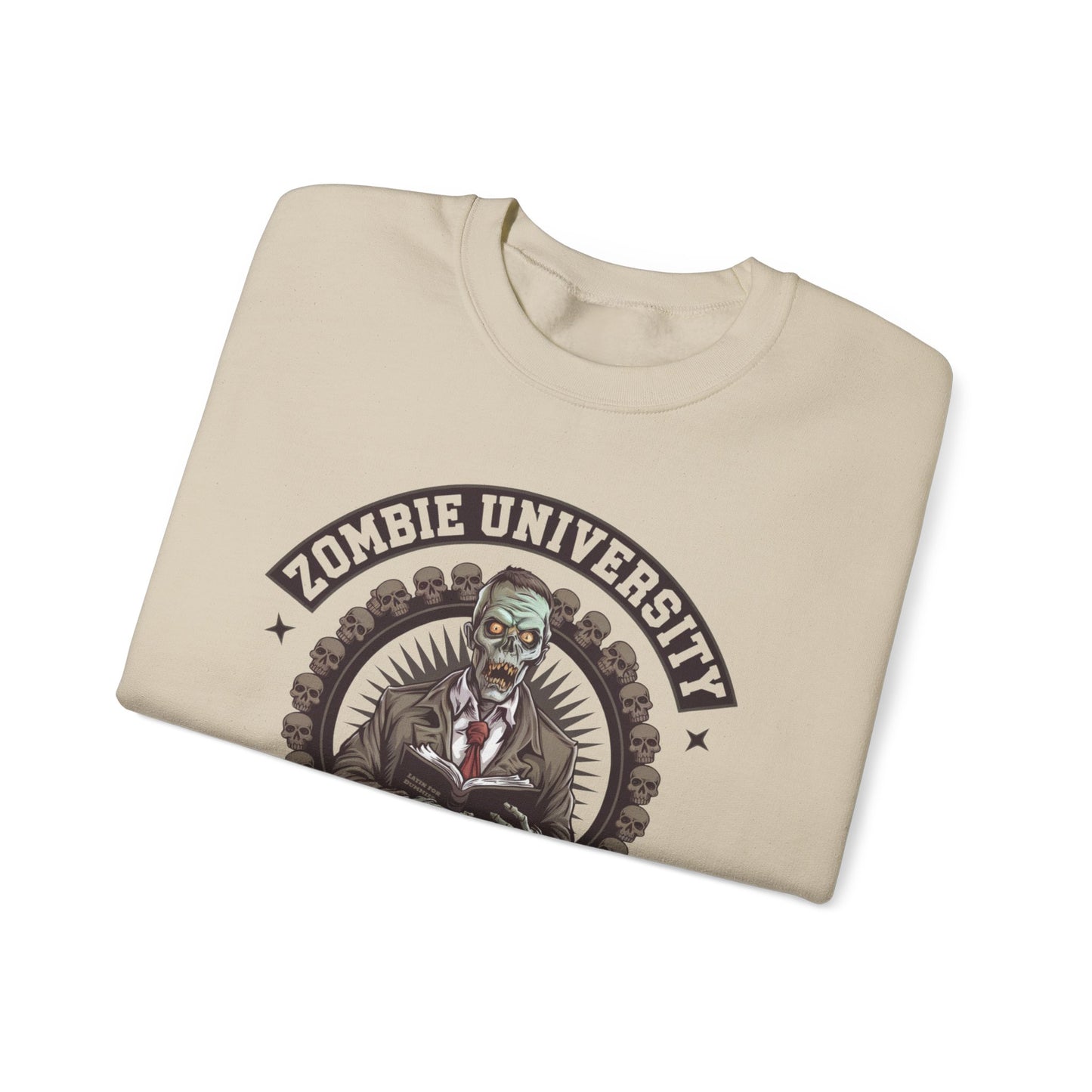 " Zombie University, Dead Language Professor" Sweatshirt