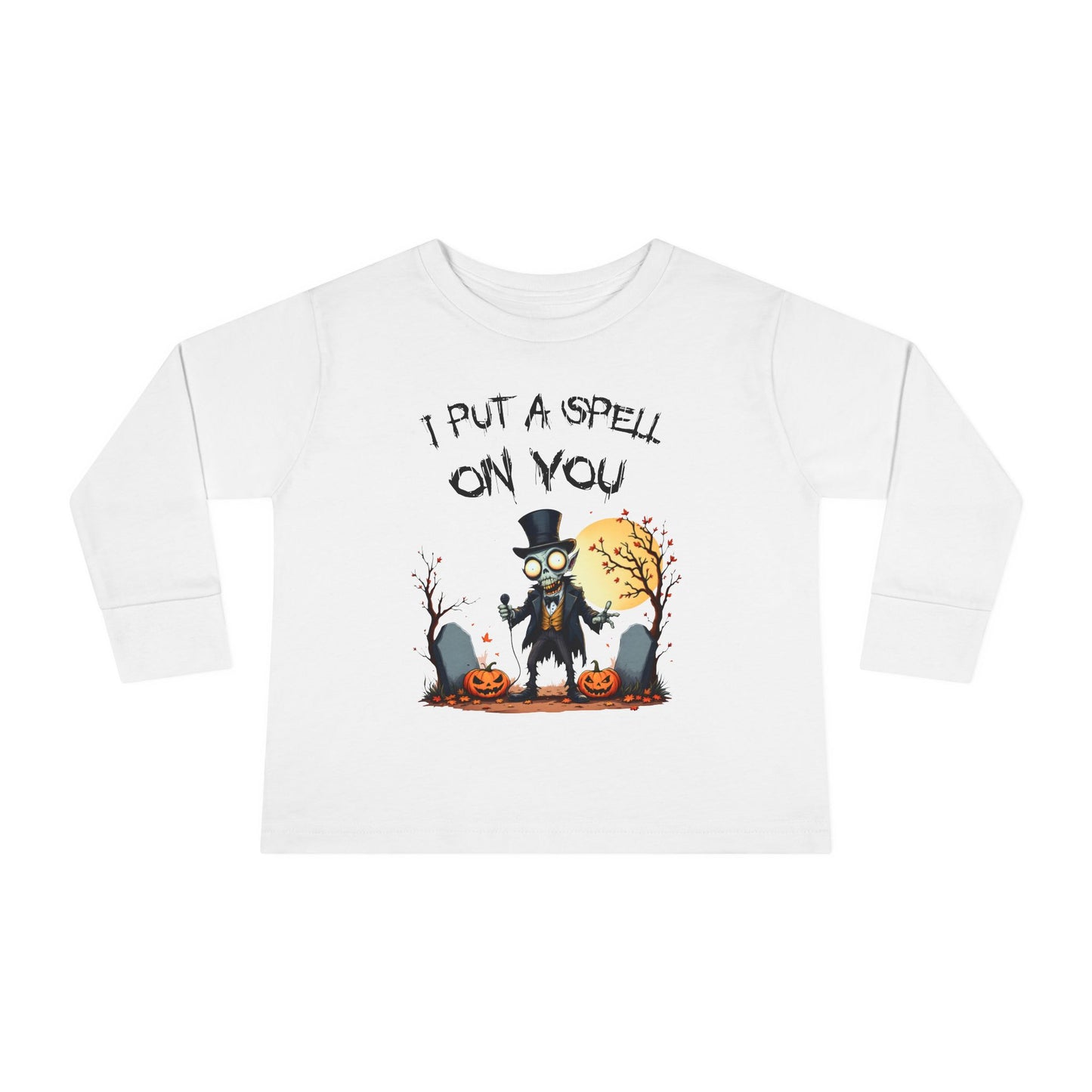 Toddler's I Put A Spell On You Halloween Long Sleeve T-shirt