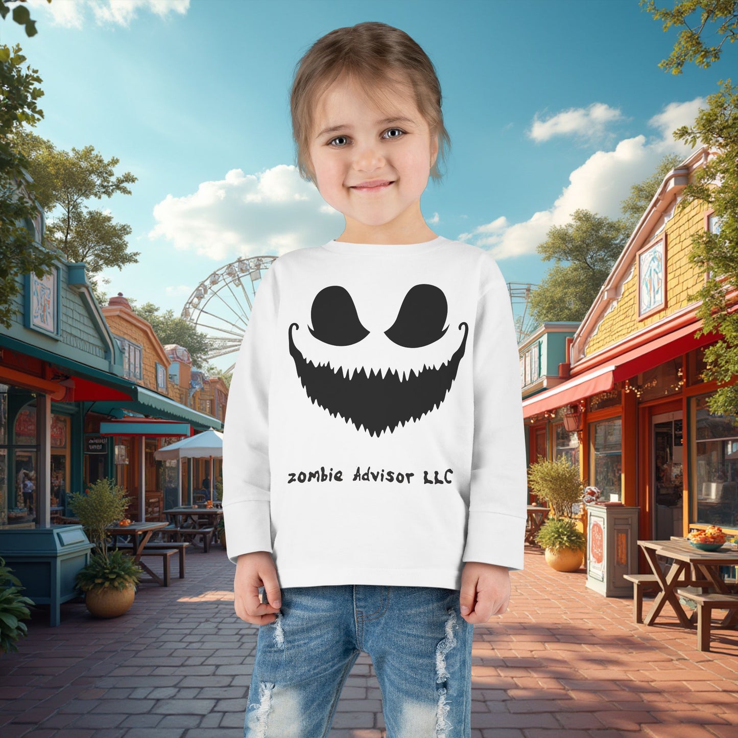 Zombie Advisors LLC Halloween Long Sleeve Shirt For Toddler's