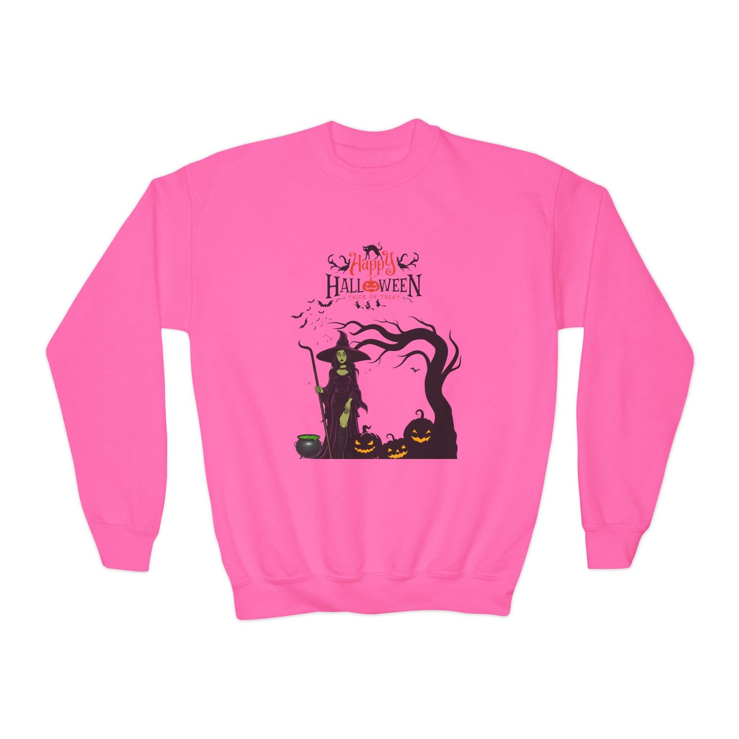 Happy Halloween Youth Crewneck Sweatshirt