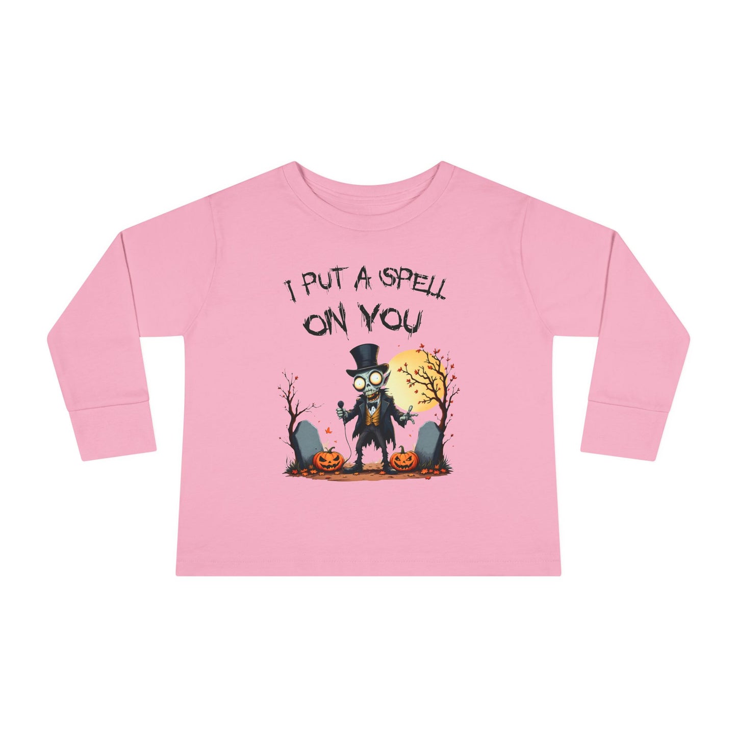 Toddler's I Put A Spell On You Halloween Long Sleeve T-shirt