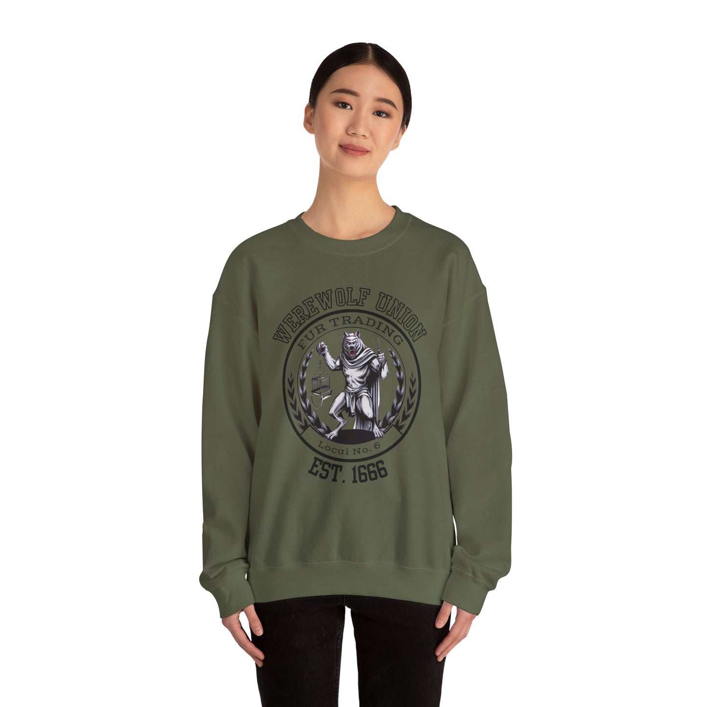 "Werewolf Union, Fur Trading" Sweatshirt