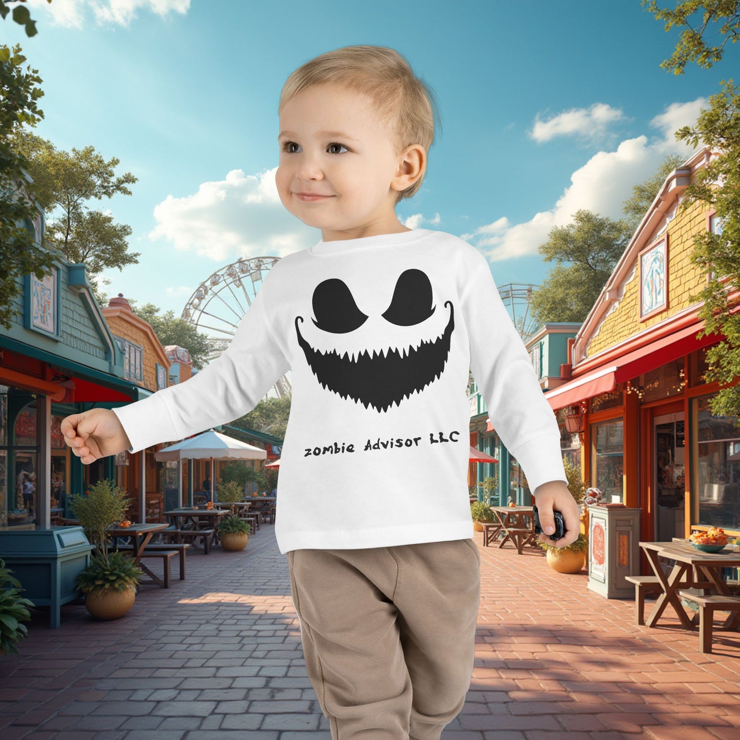 Zombie Advisors LLC Halloween Long Sleeve Shirt For Toddler's