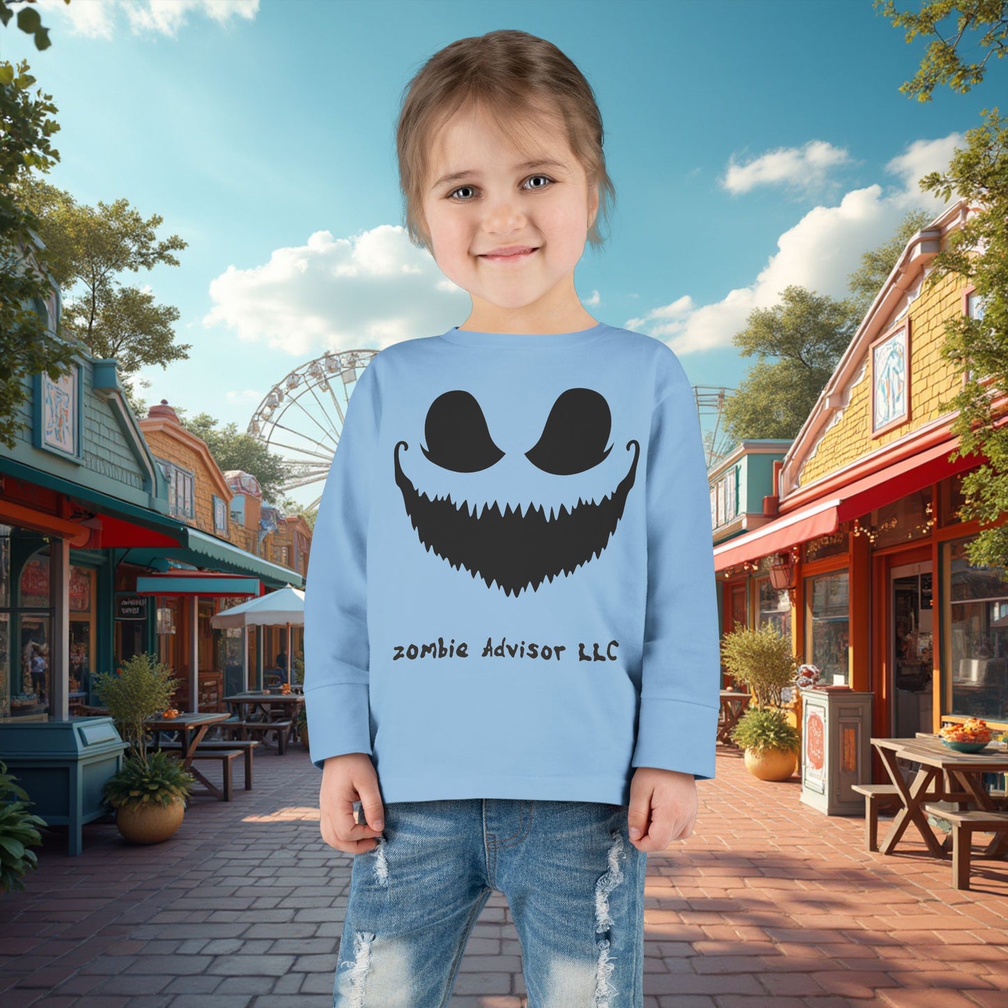 Zombie Advisors LLC Halloween Long Sleeve Shirt For Toddler's