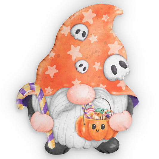 Gnome Trick Or Treater Pillow