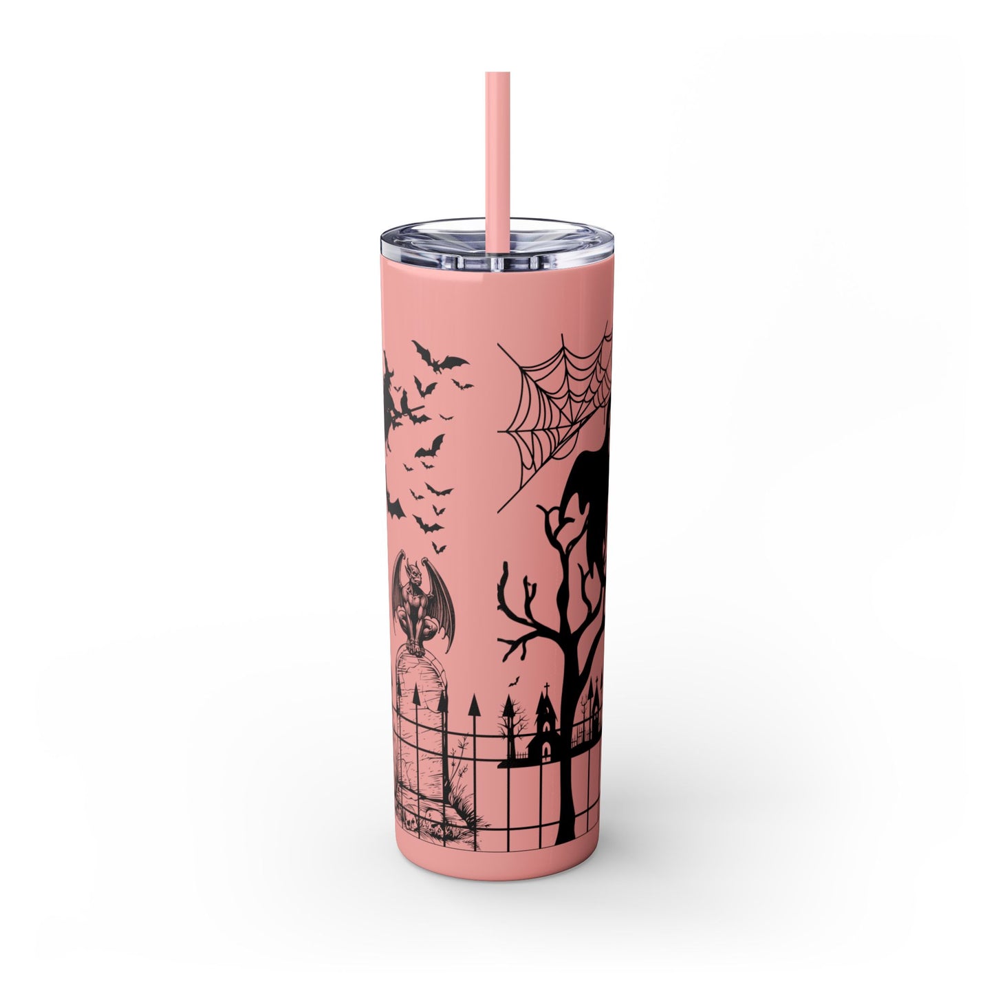 "A Bunch Of Hocus Pocus" Skinny Tumbler with Straw, 20oz