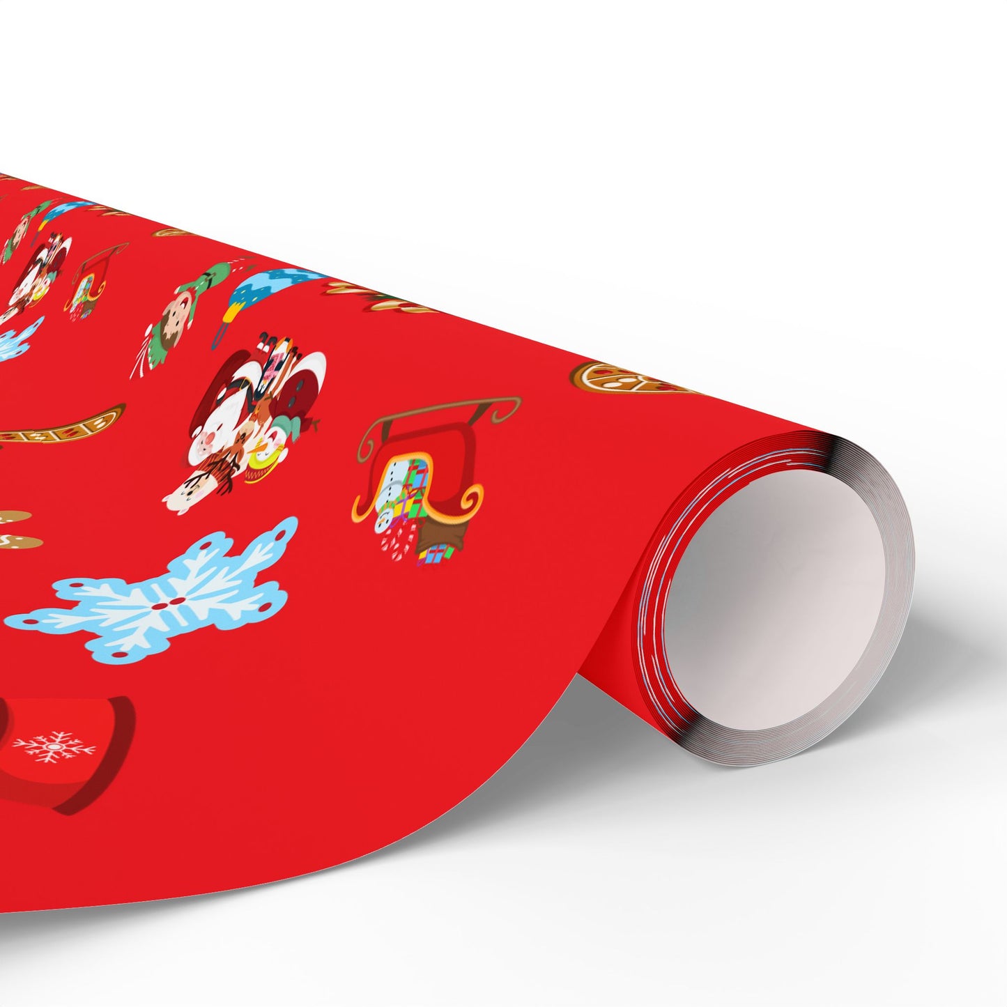 Traditional Red Merry Christmas Wrapping Paper