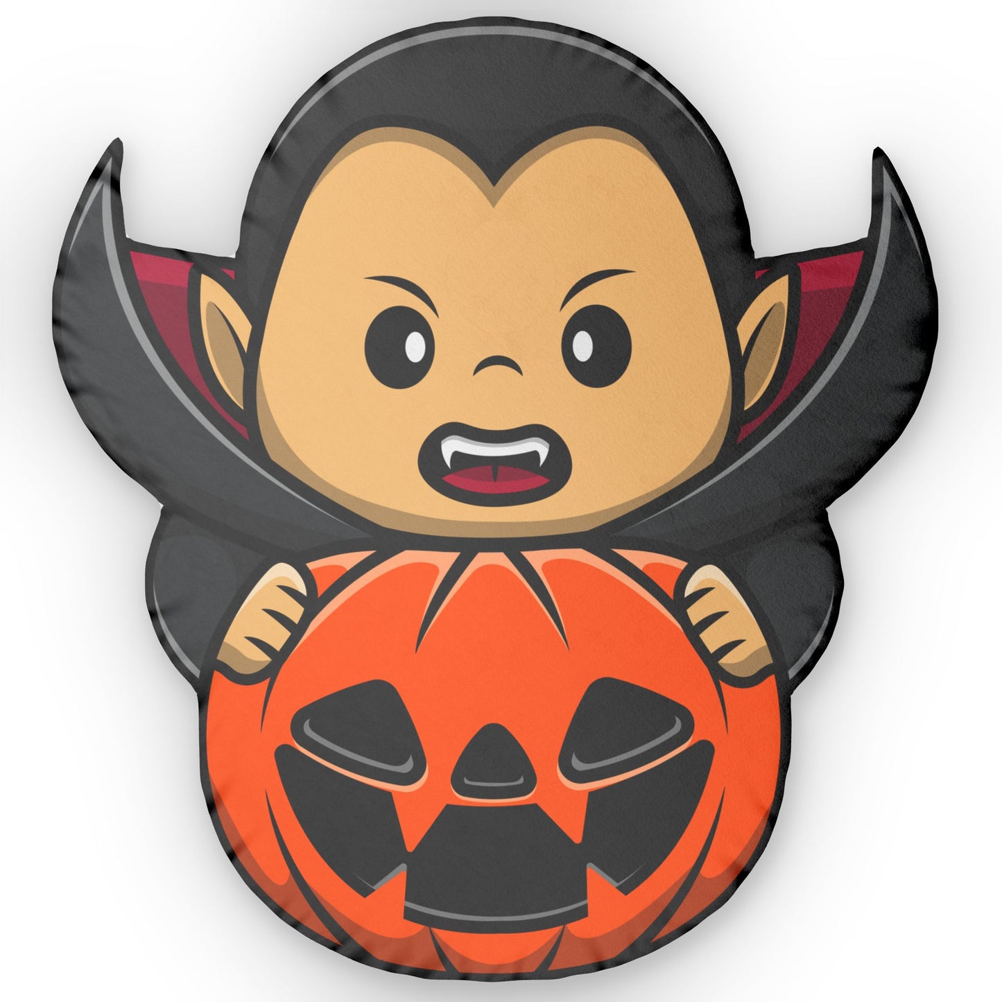 Baby Dracula with his Pumpkin - Pillow