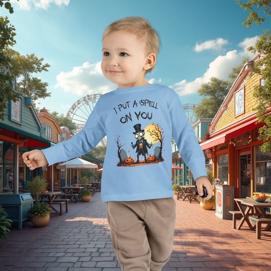 Toddler's I Put A Spell On You Halloween Long Sleeve T-shirt