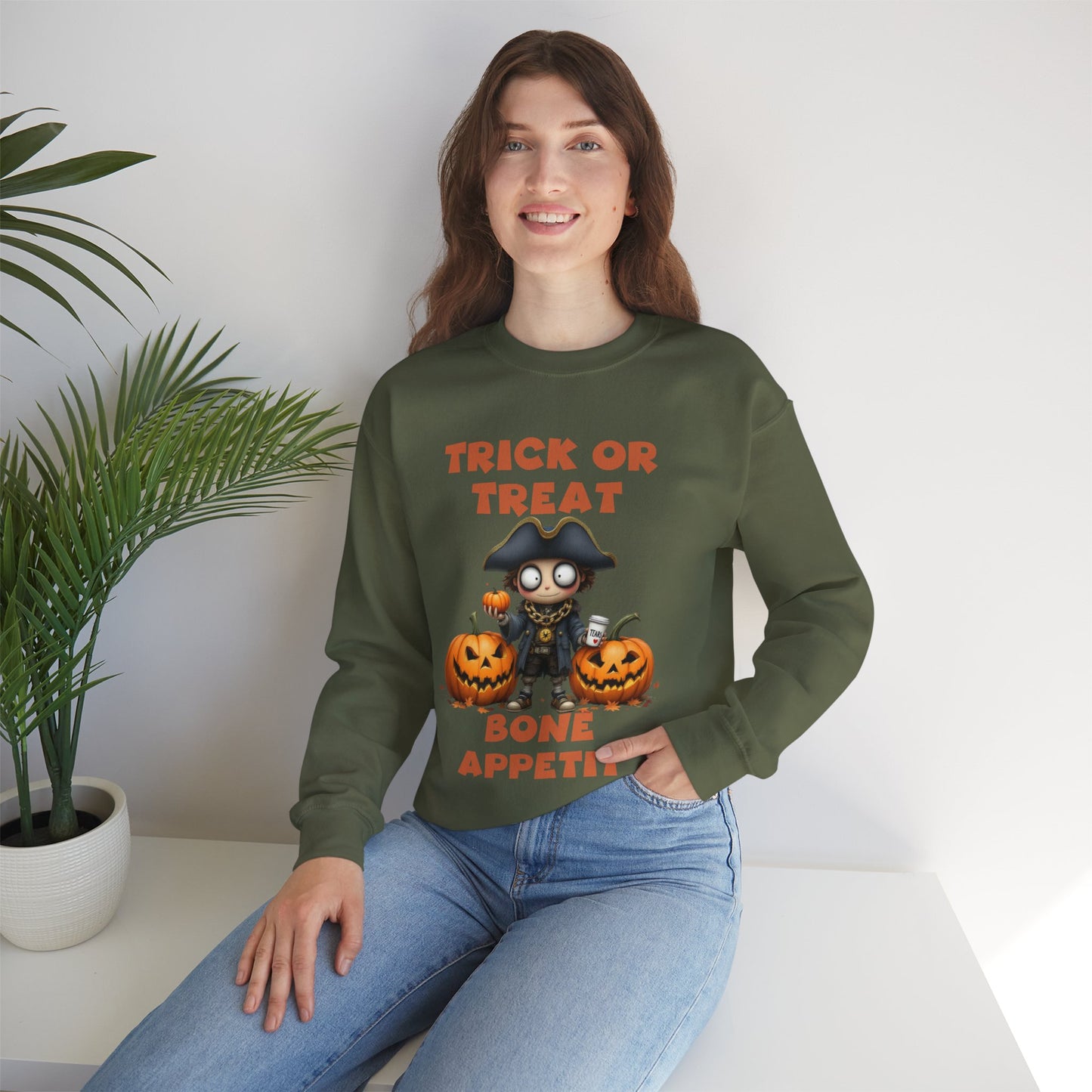 Trick Or Treat Bon Appetit Halloween Sweatshirt