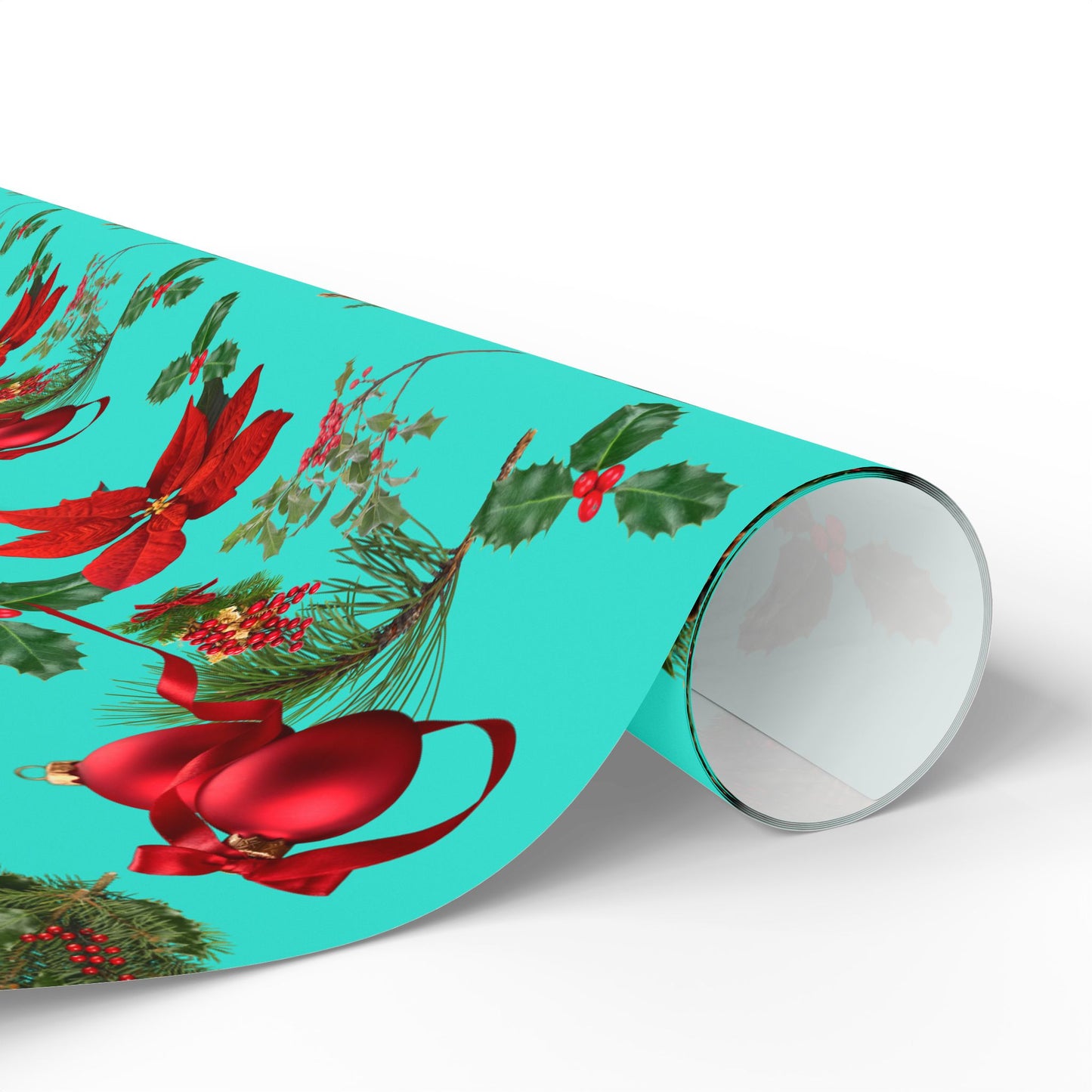 Merry Christmas Turquoise Wrapping Papers