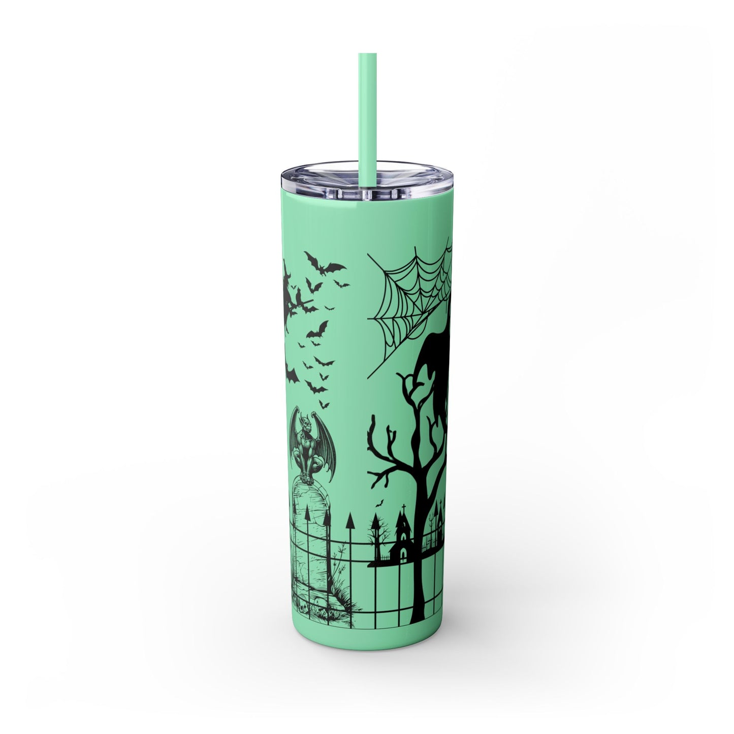 "A Bunch Of Hocus Pocus" Skinny Tumbler with Straw, 20oz