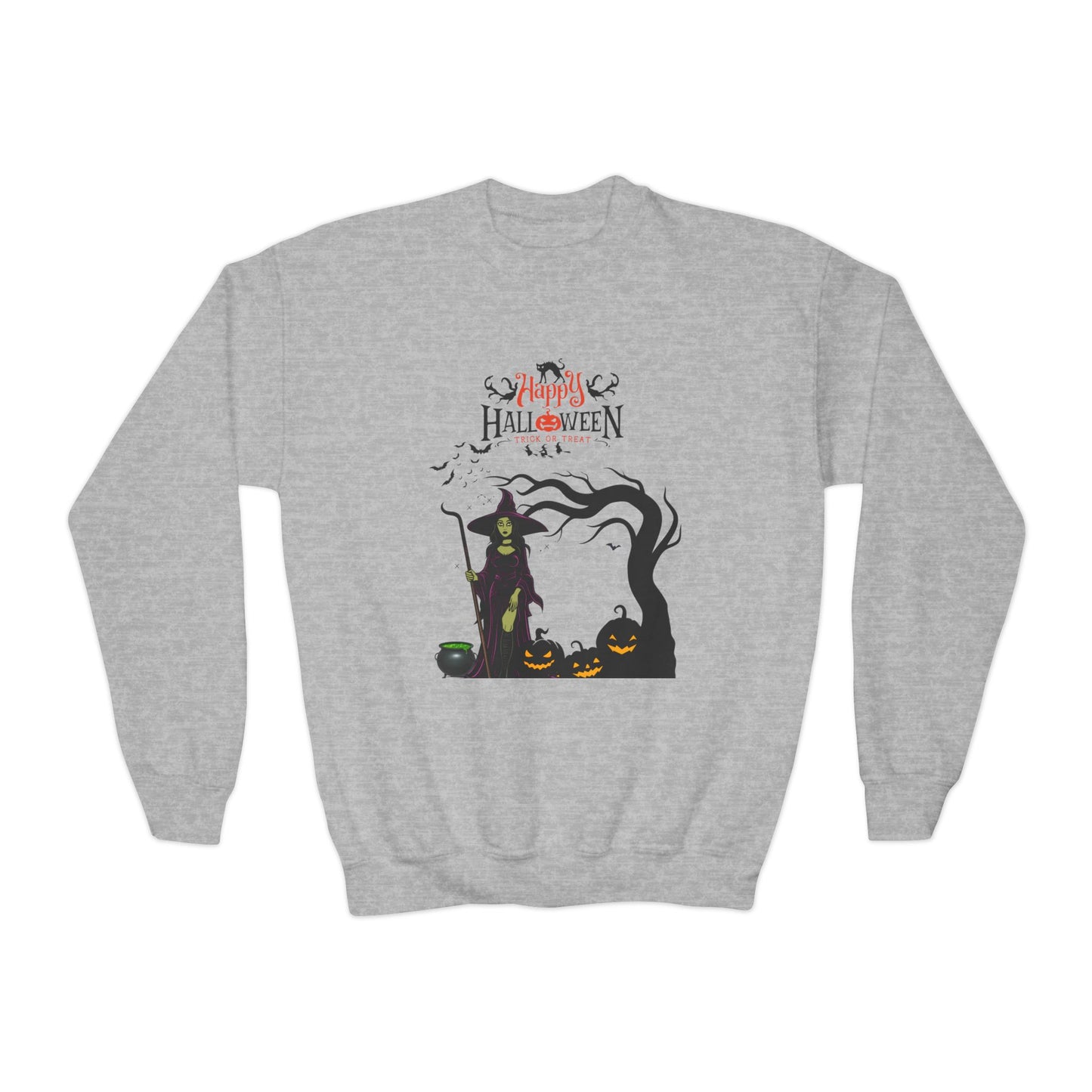 Happy Halloween Youth Crewneck Sweatshirt